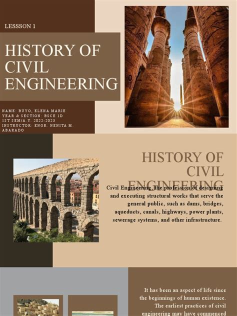 A Comprehensive History Of Civil Engineering From Ancient Structures To Modern Concepts Pdf