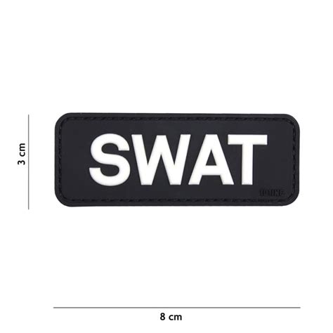 Ecusson D Swat Pvc Velcro Patch Dan Military