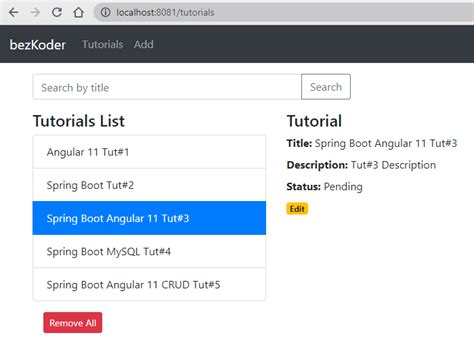 Spring Boot Angular 11 Crud Example With Mysql Database Bezkoder