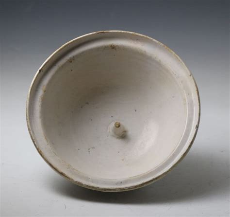 London Delftware Butter Bowl Polychrome Colours And A Spike At Base