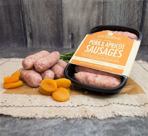 Grasmere Pork And Apricot Sausages Grasmere Farm