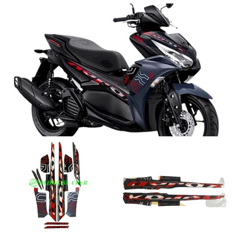 STIKER STRIPING LIS LES BODY MOTOR YAMAHA AEROX VVA 155 TAHUN 2024