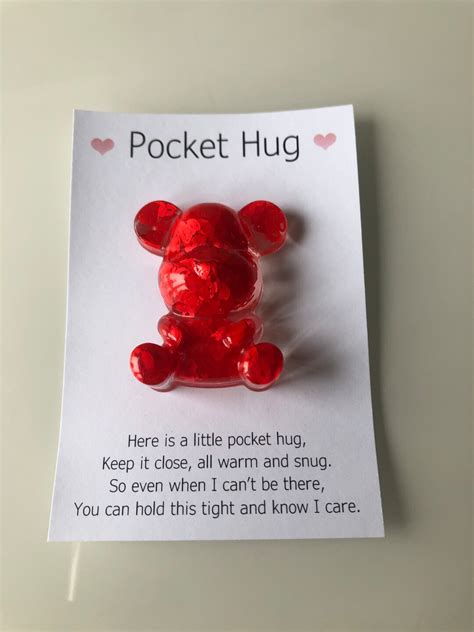 Teddy Bear Pocket Hug Etsy