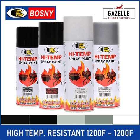 Bosny Hi Temp High Heat High Temperature Resistant Spray Paint F