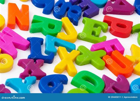 Magnetic Alphabet Letters Stock Image - Image: 20445011