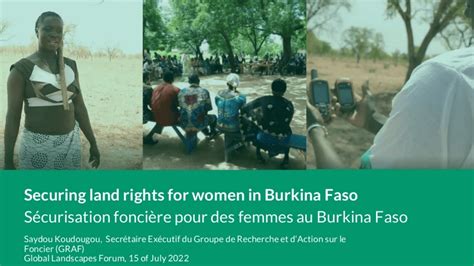 Presentation Securing Land Rights For Women In Burkina Faso