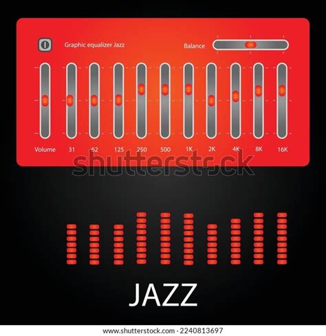 Graphic Equalizer Jazz Template Background Stock Vector Royalty Free