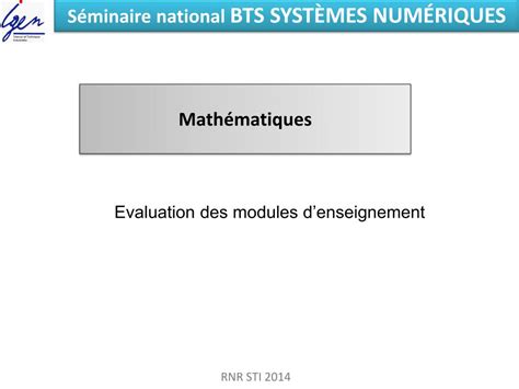 Ppt S Minaire National Bts Syst Mes Num Riques Powerpoint