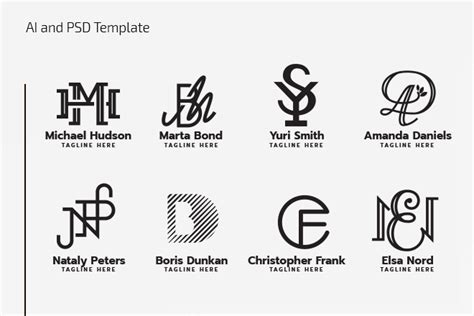 Free Monogram Logo Templates – Free PSD Templates