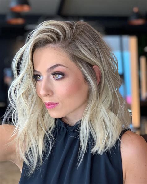 50 Inspirações Para Arrasar No Long Bob Loiro Idéias De Cabelo Loiro