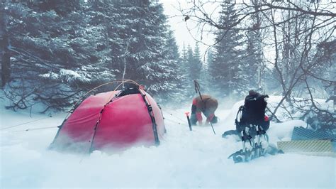 Blizzard Winter Camping Survival In A Snow Storm Extreme Wilderness