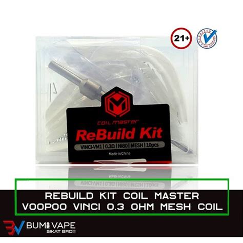 Jual Coil Master RBK 0 3 VOOPOO VINCI PNP VM1 AUTHENTIC Rebuild Kit