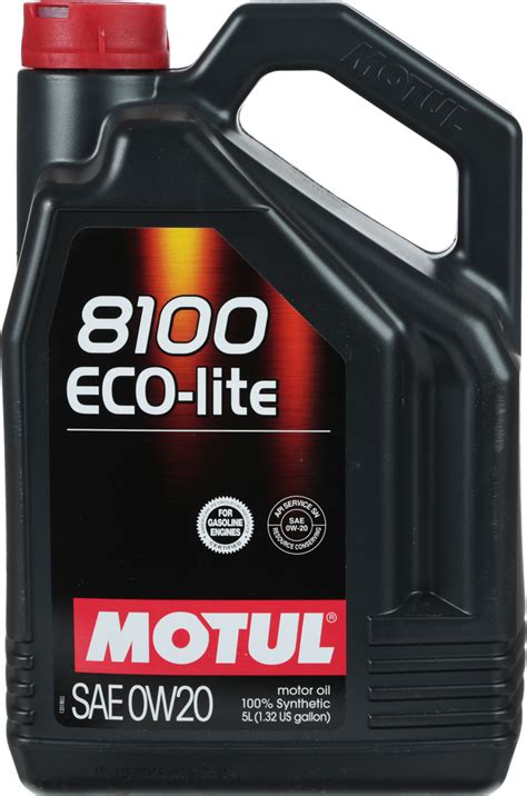 Моторное масло MOTUL 8100 ECO LITE 0W 20 Синтетическое 5 л купить в