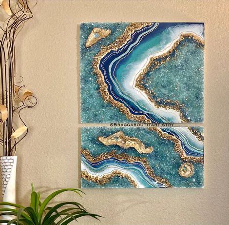 Geode Art | Geode art, Geode, Resin art canvas