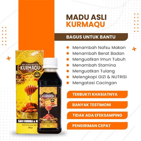 Jual Madu Kurmaqu Vitamin Penambah Nafsu Makan Dewasa Penambah Berat