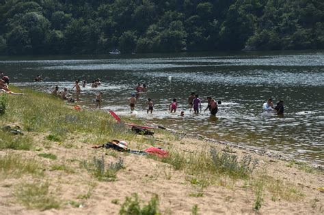 Loire Pr Sence D Algues La Baignade Interdite Saint Victor Sur Loire