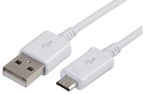 Samsung Usb To Micro Usb Plug White Charge And Sync Cable 1m