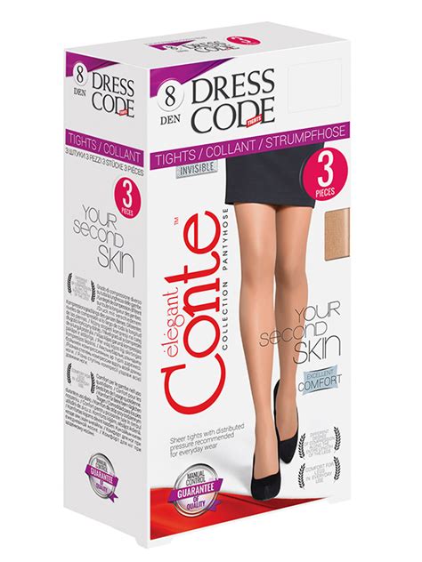 Летние колготки для офиса (3 пары) Conte Elegant DRESS CODE 8 52735-10 ...
