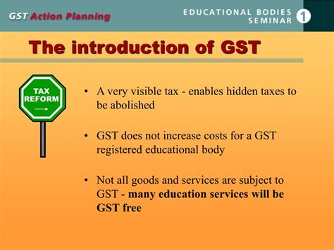 Ppt Educational Bodies Course 1 Gst Introduction And Registration Powerpoint Presentation Id