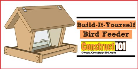 Build A Bird Feeder Free Plans Construct101 Bird Feeders Wooden