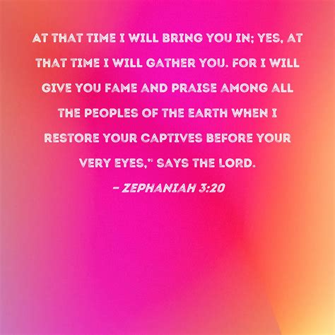 Zephaniah The Third Chapter An Amazing Promise - Zephaniah's Prophecy