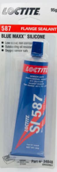 587 95G LOCTITE SI 587 95G BLUE MAXX SILICONE FLANGE SEALANT 34848