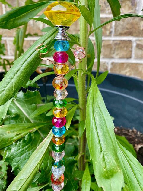 Diy Beaded Garden Stakes Ideas To Consider Sharonsable