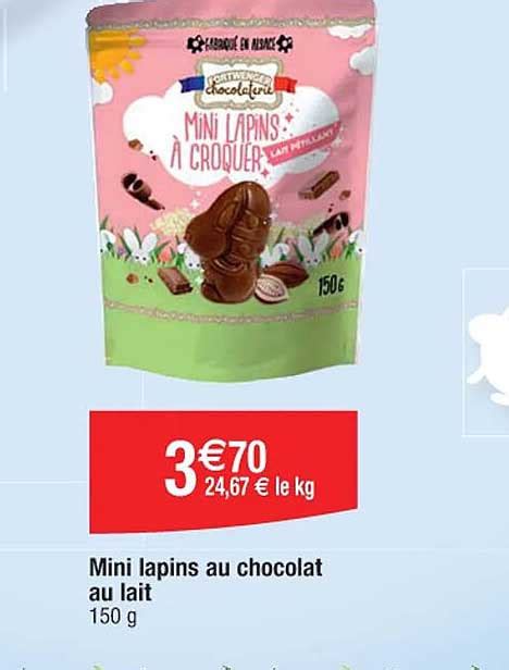 Promo Mini Lapins Au Chocolat Au Lait Chez Cora ICatalogue Fr