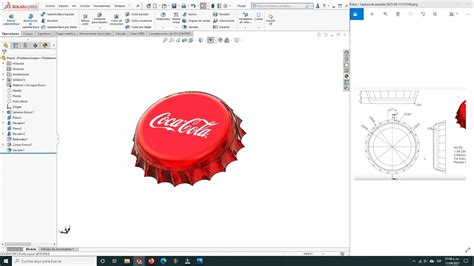 Aprende Solidworks Desde Cero Dise A La Tapa De Una Botella De Coca