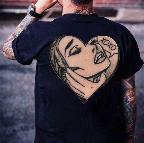 Xoxo Lady Is Crazy In Love Black Print T Shirt