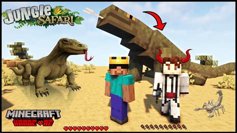 We Tamed Biggest Fighting Komodo Dragon 🐊 In Jungle Safari Minecraft