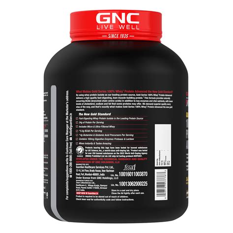 GNC Gold Series 100 Whey Protein Advanced Double Rich Chocolate