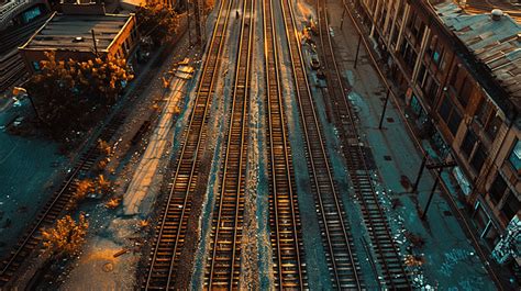 Pemandangan Udara Di Sepanjang Rel Kereta Api Pulau Coney Di Brooklyn