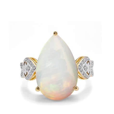 Ethiopian Opal Diamond K Gold Tomas Rae Ring Mtgw Cts Gemporia