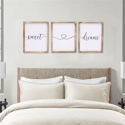 Amazon Set Of Framed Sweet Dreams Signs In Farmhouse Style