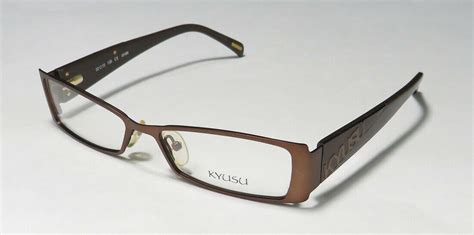 Kyusu 1001 Brown Logo Genuine Distinct Modern Ophthalmic Designer Hot Eyeglasses 759309635627