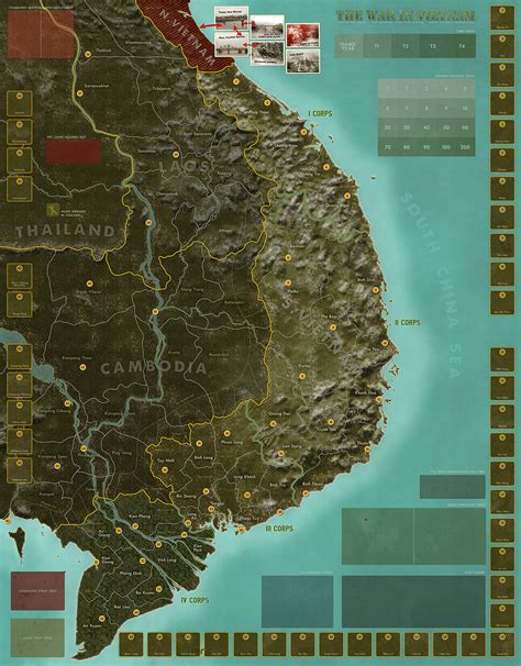 Game Map "The War in Vietnam" :: Behance