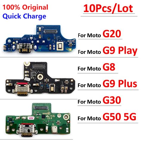 10pcs，100 Original Usb Charging Port Connector Board Flex For Motorola