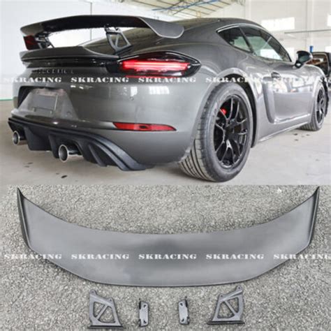 For Porsche 718 981 987 Boxster Cayman Piantable Rear Trunk Spoiler Wing Bodykit Ebay