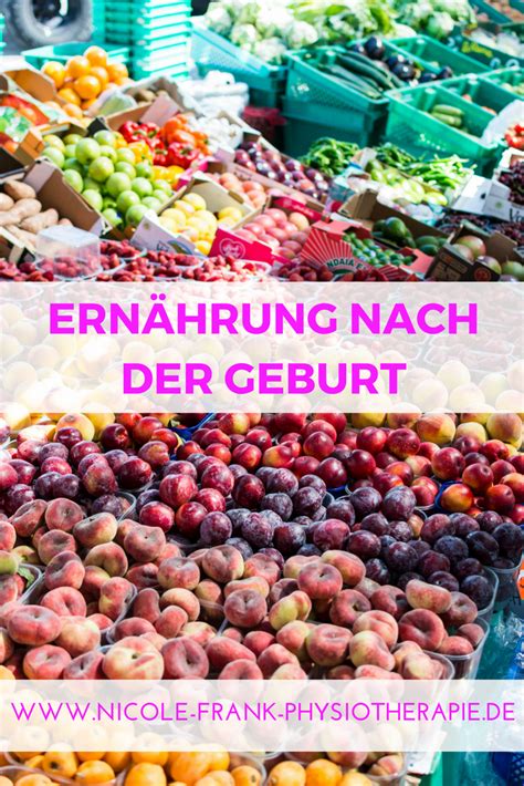 Ernährung nach der Geburt Nicole Frank Physiotherapie