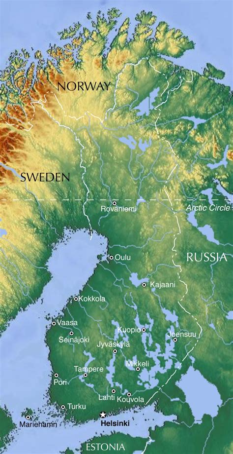 political map  finland nations  project