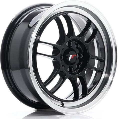 Felgi Stalowe Jr Wheels Jr7 16X7 Et38 4X100 114 Gloss Black W Machined