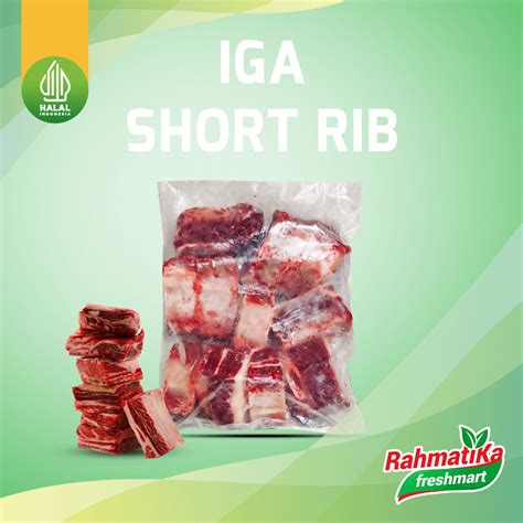 Jual Iga Sapi Shortrib Beef Short Ribs 1 Kg Shopee Indonesia