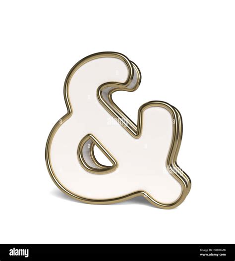 Ampersand Symbol On A White Background 3D Illustration Stock Photo Alamy