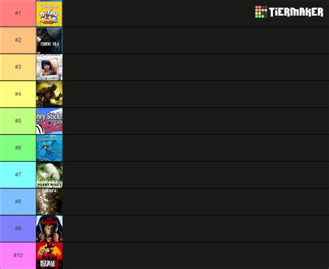 Top 10 Games Tier List (Community Rankings) - TierMaker