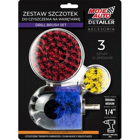 Set 3 Perii Curatare Pentru Bormasina Moje Auto Detailer Rollfast