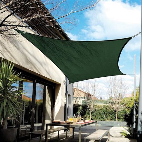 Coolaroo Coolhaven Ft X Ft Heritage Green Square Shade Sail