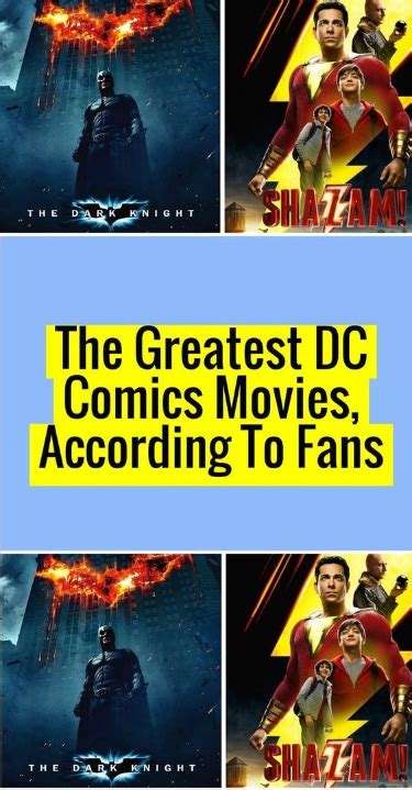 The greatest dc comics movies according to fans – Artofit