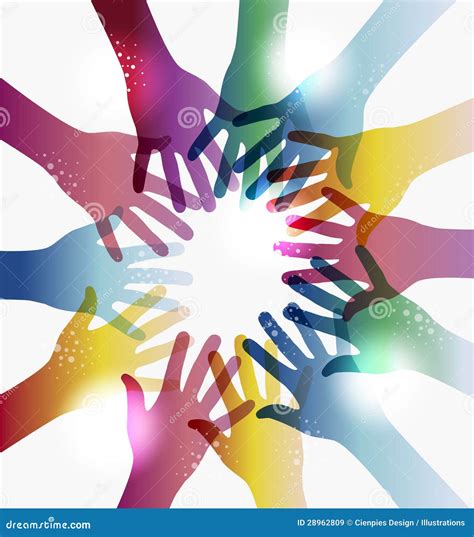 Rainbow Transparency Hands Circle Royalty Free Stock Images Image