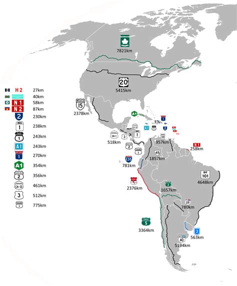 Longest Road in Each Country (and some... - Maps on the Web